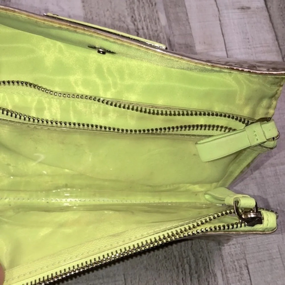 Victorias Secret gold cheetah print makeup cosmetics bag - Picture 4 of 7